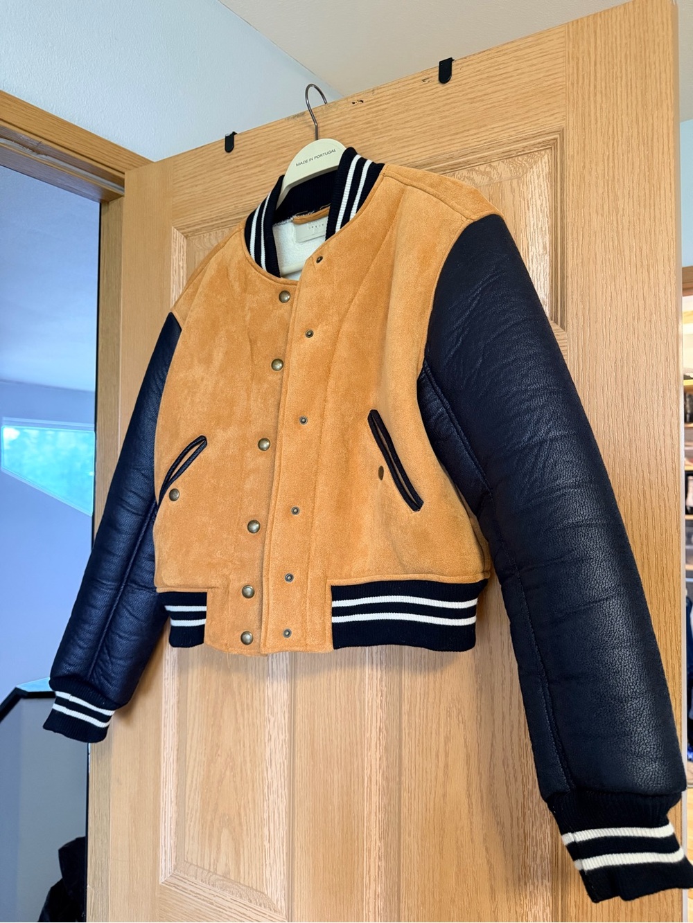BlankNYC women’s Varsity Bomber Jacket